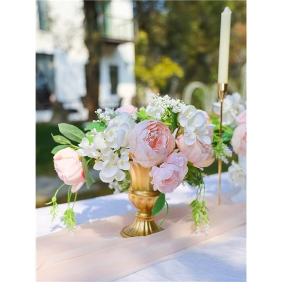 Wedding Artificial Flowers Box Set for DIY Wedding Bridal Bouquets Fake Peony - Picture 5 of 7